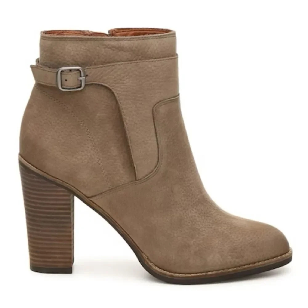 Lucky Brand Minkk Leather Ankle Booties